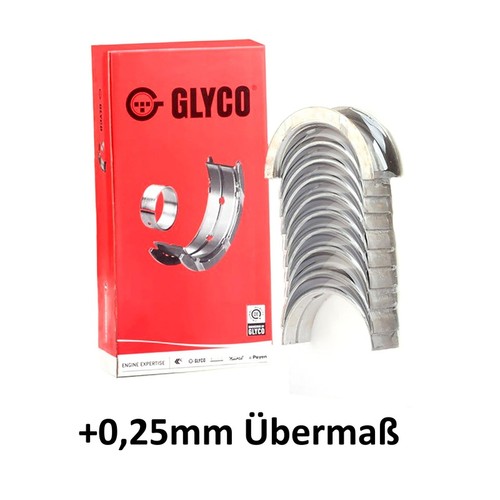 Crankshaft bearing glyco 25 - bearing, +0.25
