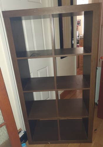 Ikea kallax dark brown wood - ikea,