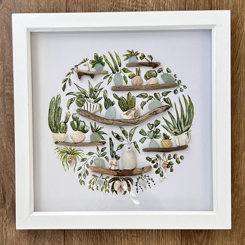 Whitby sea glass and - , pottery