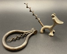 Vintage 2 Corkscrews, Dog Art