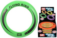 10" Neon Flying Ring Disc Frisbee Kids Summer Beach Outdoor Garden Play Toy Game