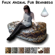 Animal Bean bag Bed Soft Faux