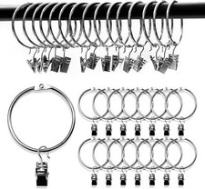 15x 50mm Metal Curtain Rings