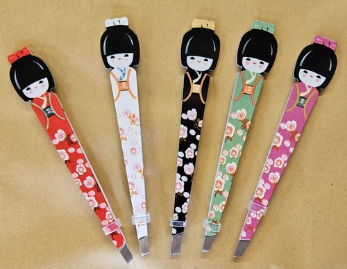 Colourful kokeshi doll - colourful,