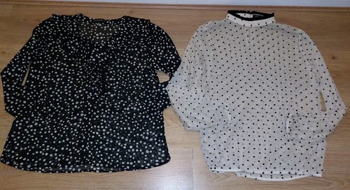 Chiffon ladies polka dot - 2x,