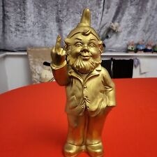 funny middle finger dwarf statue