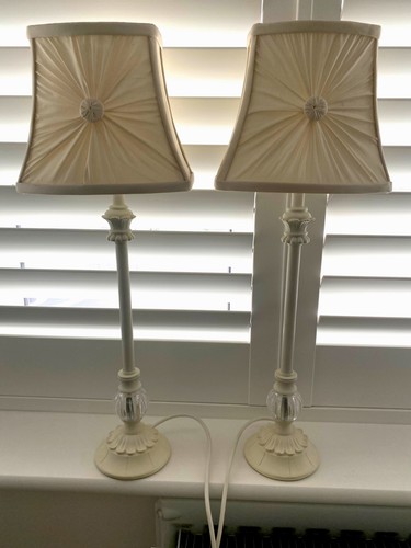 Two laura ashley cream bedside - two,