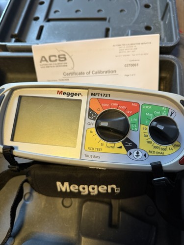 Megger 1721mft multifunction - megger,