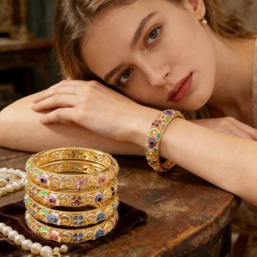 Double layered cloisonne - layered,