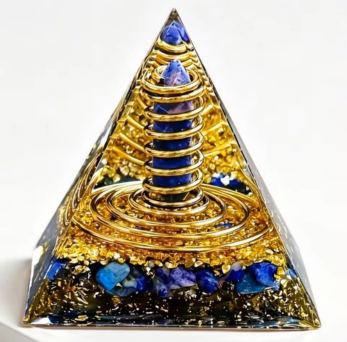 Lapis lazuli pyramid - pyramid, crystal