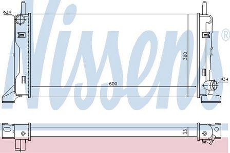 Nissens radiator for ford - radiator,