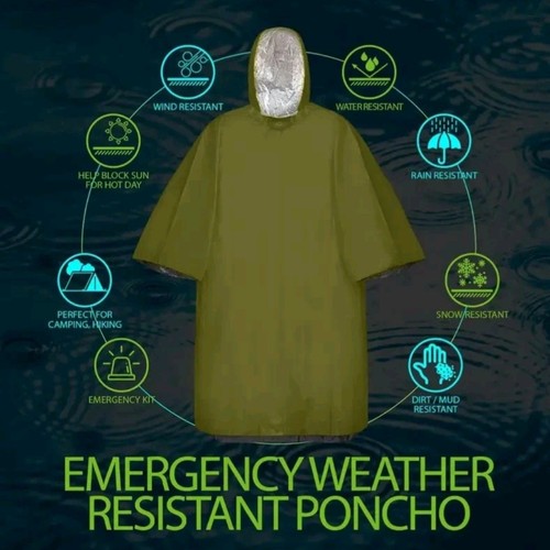 Emergency survival poncho - poncho, |