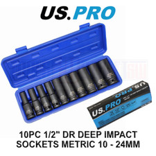 US PRO Tools 10pc 1/2" Dr 6