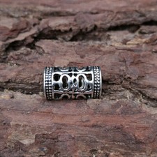5mm Silver Metal Dread Bead