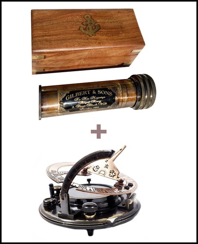 Brass kaleidoscope wood - wood, +