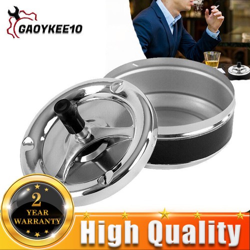 Spinning ashless ashtray push - spinning,