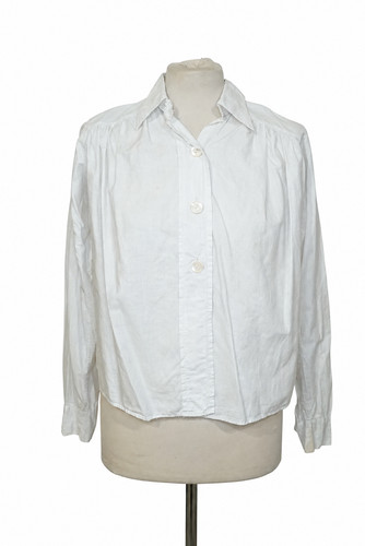Antique white cotton blouse - antique,