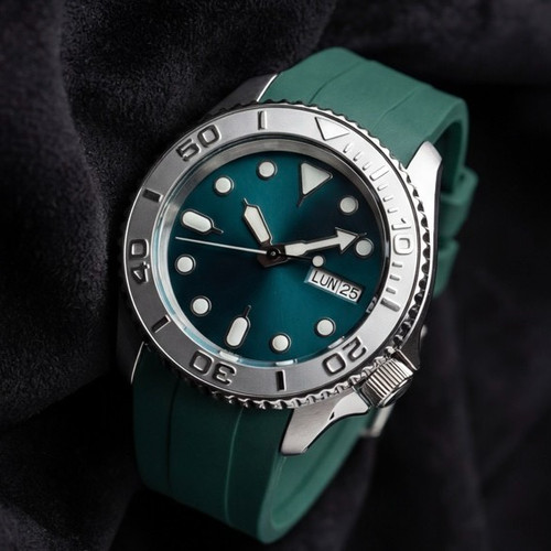 Custom 40mm silver - 40mm, ocean