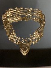 9ct gold gate - 9ct, bracelet