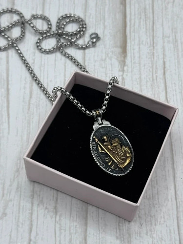 Mens christopher pendant - mens, st