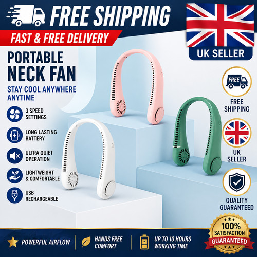 Neck fan hands - hands, bladeless