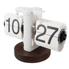 Flip Desk Clock Retro Single Sided Battery Powered Retro Vintage Design Digital