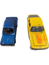 Dinky Toys Meccano Ford Escort and Jensen FF Diecast Cars Vintage