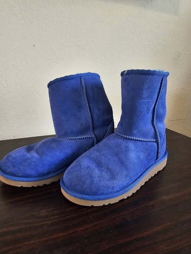 Ugg blue suede - suede, shearling