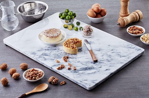 Marble pastry board cutting - pastry,