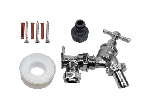 Chrome outside tap kit with - outside,