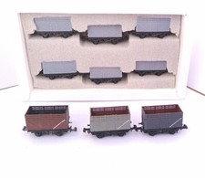 N Gauge 8 Plank High Rail Coke/Coal Wagon 6 Pack