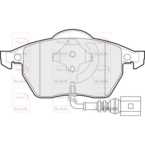 Brake pads set - pads, skoda