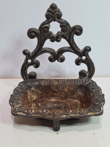 Vintage cast iron soap - vintage,