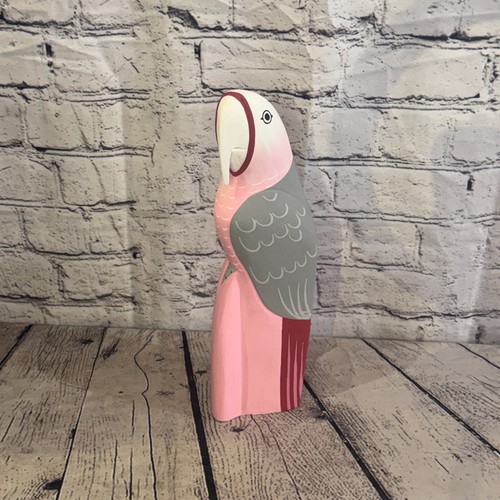 30cm bright pink parrot - pink, bird