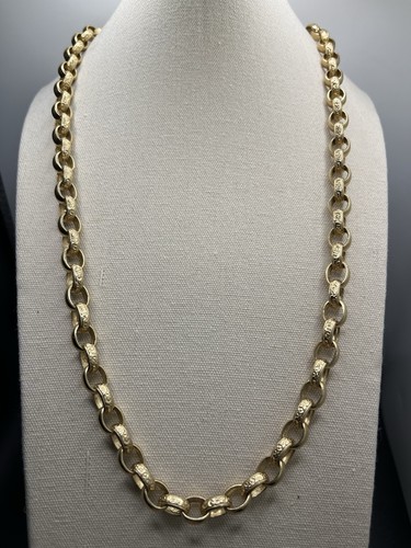 9ct gold belcher - 9ct, chain
