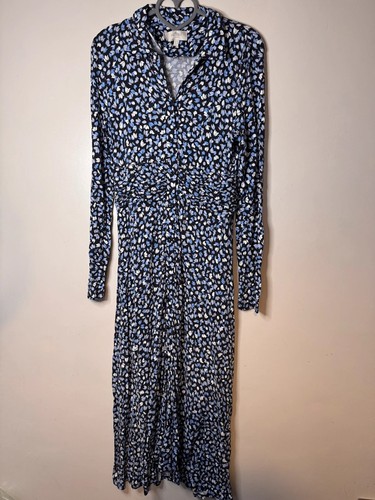 Hobbs blue floral midi dress - floral,