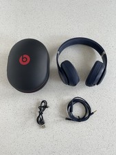New Beats Studio 3 Wireless Navy / Blue Headphones with Storage Case RRP £349