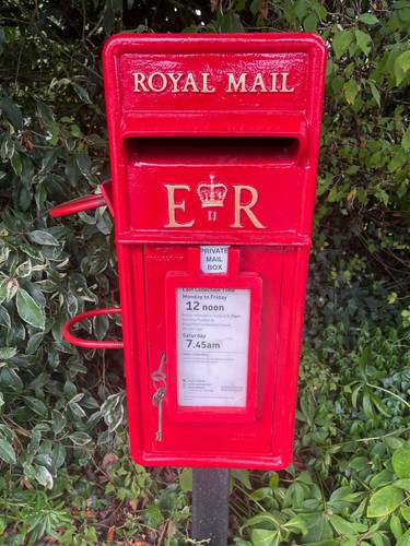 Original royal mail post box - mail,