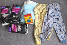 Bedwetting Training Bundle Alarm, 30xPull Up, waterproof Pj's,mattress Protector