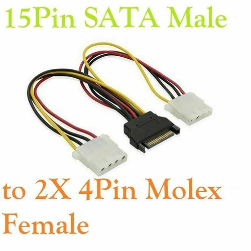 Dual ide molex female sata - molex, to