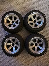 nikko hummer wheels Tyres 110/60 WH70 1/10 rc toy buggy truck Vintage Parts