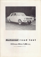 Hillman Minx 1500 Saloon Road