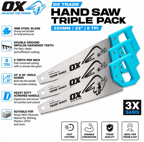 Trade hand saw 22in - trade,