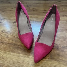 NEXT PINK FAUX SUEDE HIGH HEEL