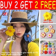 10cm Hawaiian Frangipani Plumeria Soft Foam Head Flower Party Beach Hair Clip