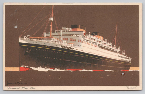 RMS Georgic Postcard Cun