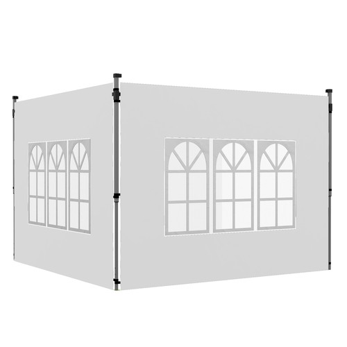 Outsunny gazebo side panels - outsunny,