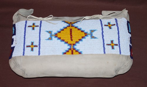 Vtg great plains beaded - plains, deer