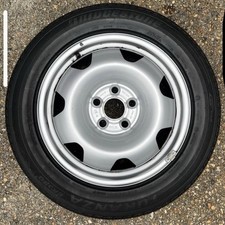 VW T5, T6, T6.1 SILVER STEEL WHEEL & TYRE 235/55/17