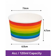 4oz 8oz Printed Ice Cream Cups